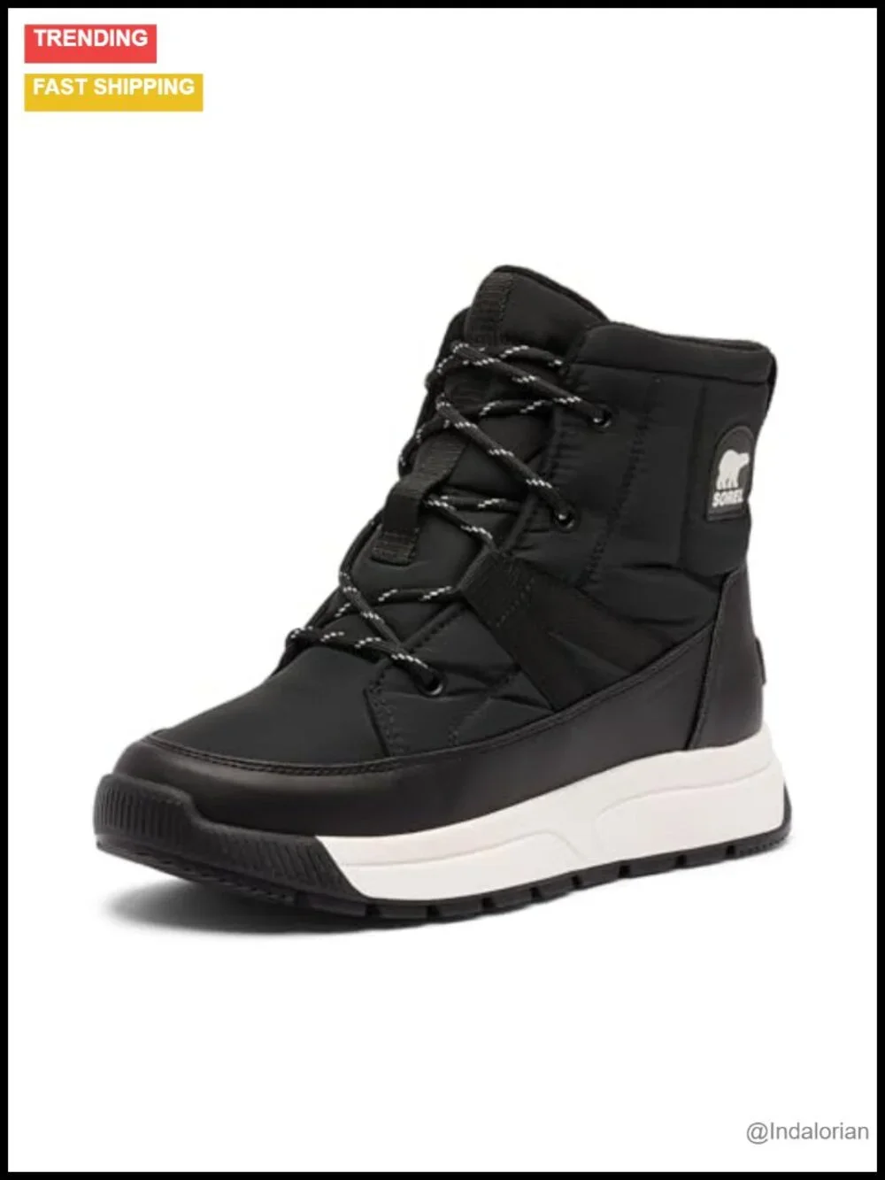 Waterproof Winter Snow Boots with 200g Insulation and Lace-Up Closure